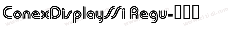 ConexDisplaySSi Regu字体转换
